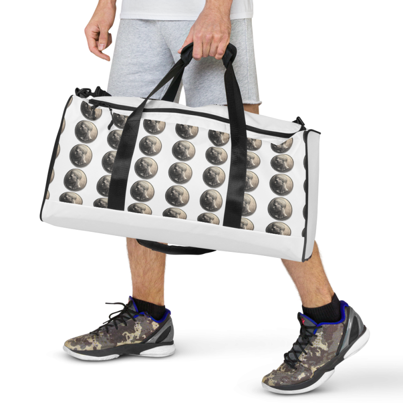 Unisex Premium “TheOneShotCrypto” Duffle bag - Image 13